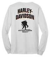Harley-Davidson® Men's Wounded Warrior Project Long Sleeve T-Shirt White 96042-23VM