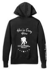 Harley-Davidson® Women's Wounded Warrior Project Zip-Up Hoodie Black 96426-22VW