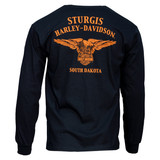 Sturgis Harley-Davidson® Men's Advisory Black Long Sleeve Pocket T-Shirt