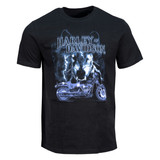 Harley-Davidson® Men's Lightning Wolf Black Short Sleeve T-Shirt