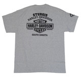 Sturgis Harley-Davidson® Men's Theory Grey Pocket Short Sleeve T-Shirt