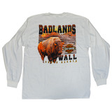 Badlands Harley-Davidson® Men's Buffalo White Long Sleeve T-Shirt