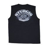 2025 Sturgis Harley-Davidson® Men's 85th Rally Crossbones Black Sleeveless T-Shirt