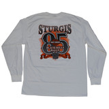 2025 Sturgis Harley-Davidson® Men's 85th Rally Black Hills 85 White Long Sleeve T-Shirt