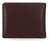Harley-Davidson® Men's Bar & Shield Plate Passcase Leather Bi-Fold Wallet Oxblood Brown