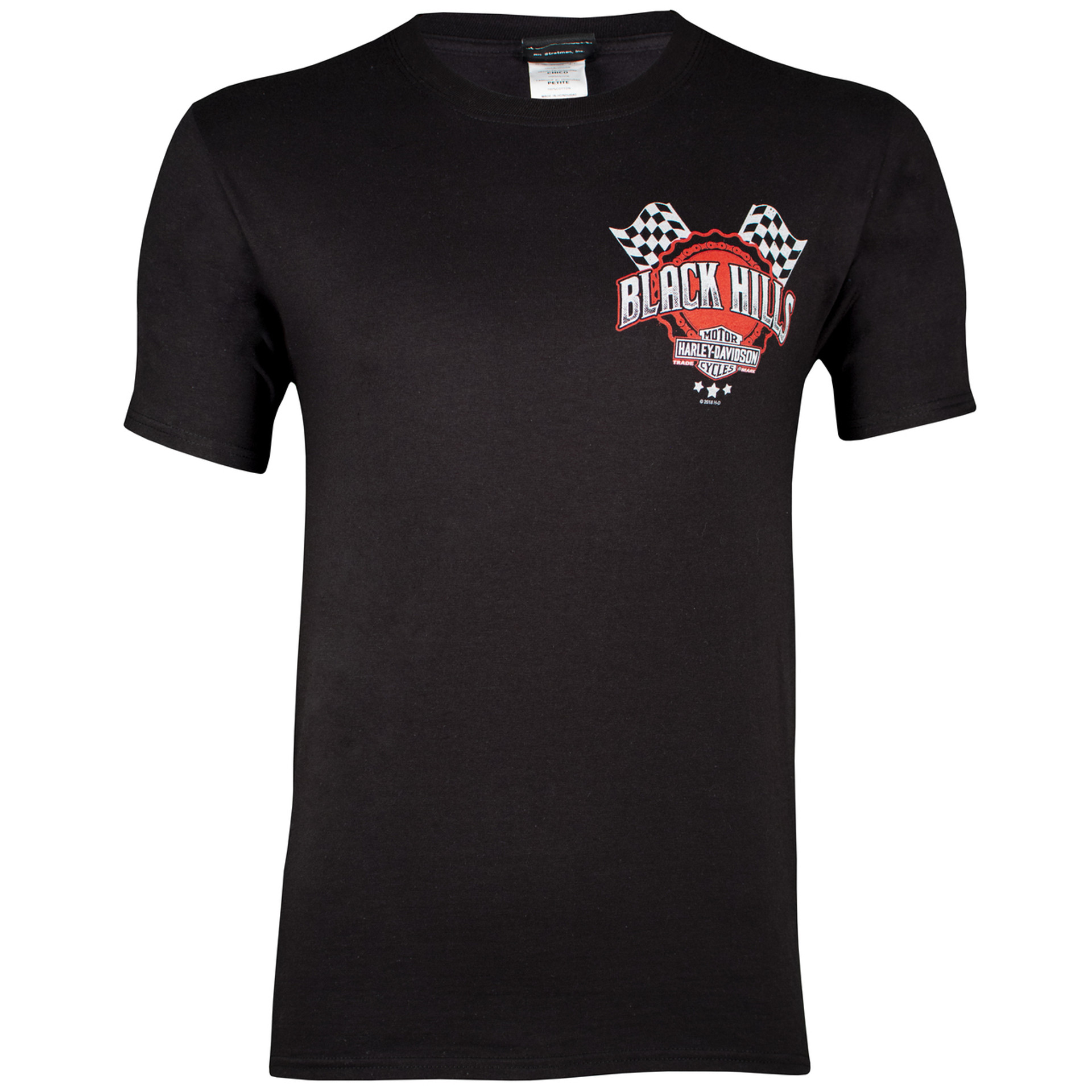 Black Hills Harley-Davidson® Men's Finish Line Black Short Sleeve T ...