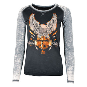 Sturgis Harley-Davidson® Women's Black Adrenaline Long Sleeve T-Shirt Sturgis Harley-Davidson® Women's Black Adrenaline Long Sleeve T-Shirt