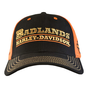 Badlands Harley-Davidson® Men's Woodcut Ballcap Hat Badlands Harley-Davidson® Men's Woodcut Ballcap Hat