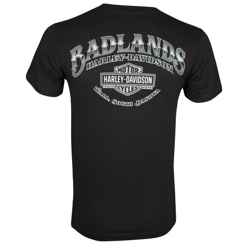 Badlands Harley-Davidson® Men's Cowboy Black Short Sleeve T-Shirt