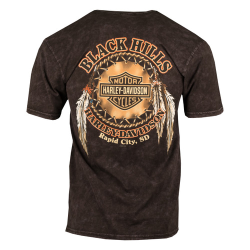 Black Hills Harley-Davidson® Men's Buffalo Skull Map Short Sleeve T-Shirt