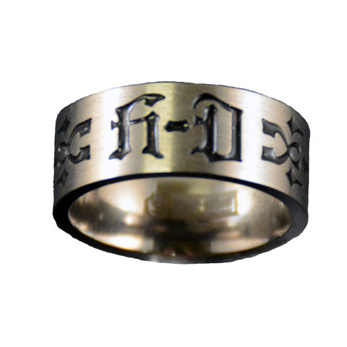 Harley-Davidson® Women's Antiqued Titanium Ring