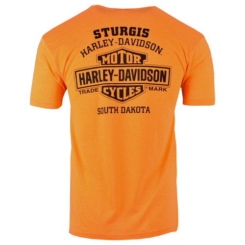 Sturgis Harley-Davidson® Men's Wrecking Crew Orange Short Sleeve T-Shirt