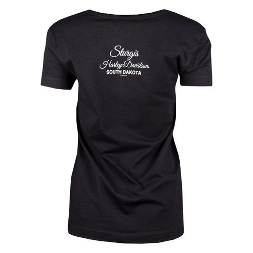 Sturgis Harley-Davidson® Women's Underlight Black Short Sleeve T-Shirt
