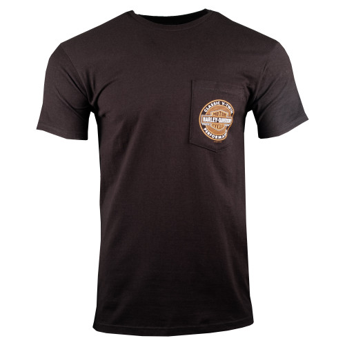 Sturgis Harley-Davidson® Men's V-Twin Valley Black Pocket Short Sleeve T-Shirt