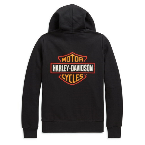 Harley-Davidson® Women's  Logo Black Zip-Up Hoodie 98645-20VW