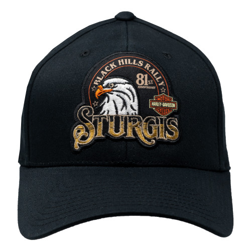 2021 Harley-Davidson® 81st Rally Eagle Badge Black Ballcap Hat