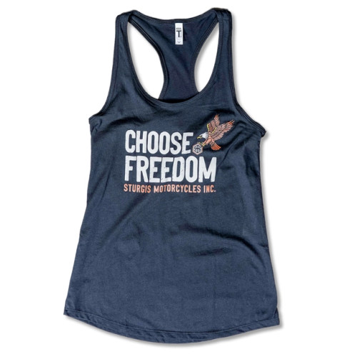 SMI Apparel Women's Freebird Black Muscle Tank Top