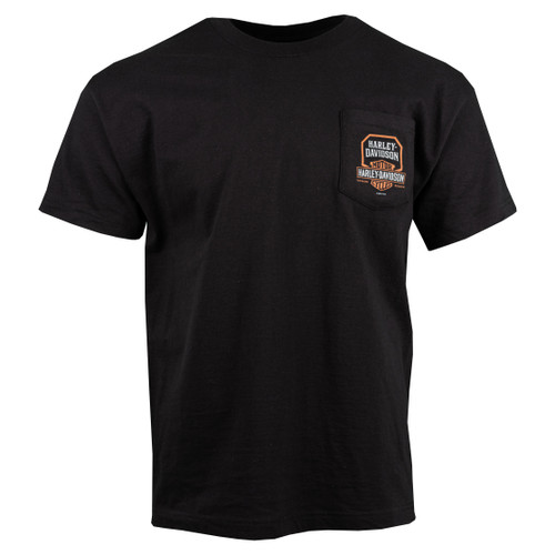 Sturgis Harley-Davidson® Men's Name Black Pocket Short Sleeve T-Shirt 