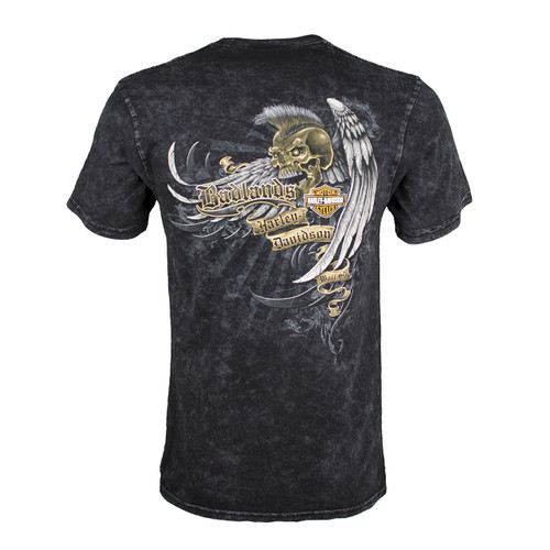 Badlands Harley-Davidson® Men's Wing Skull Short Sleeve T-Shirt