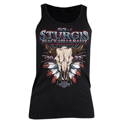 2022 Sturgis Harley-Davidson® Women's 82nd Rally Patriotic Label Vintage Tank Top