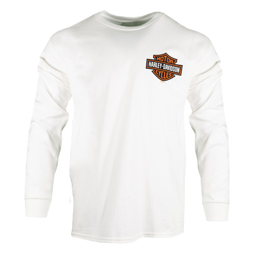 Sturgis Harley-Davidson® Men's Bar & Shield White Long Sleeve T-Shirt