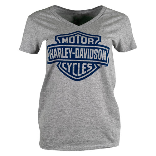 Sturgis Harley-Davidson® Women's Bar & Shield Grey Short Sleeve T-Shirt