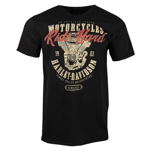 Sturgis Harley-Davidson® Men's Ride Hard Black Short Sleeve T-Shirt