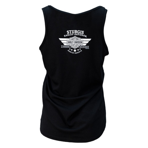 Sturgis Harley-Davidson® Women's Spectral Skull Black Tank Top