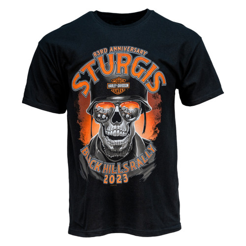 2023 Sturgis Harley-Davidson® Men's 83rd Rally Reflection Black T-Shirt