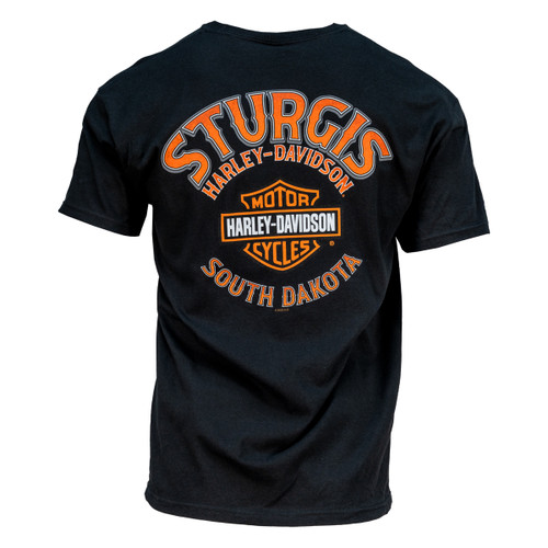 2023 Sturgis Harley-Davidson® Men's 83rd Rally Reflection Black T-Shirt