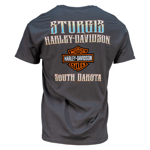 2023 Sturgis Harley-Davidson® Men's 83rd Rally Majestic Eagle Charcoal T-Shirt