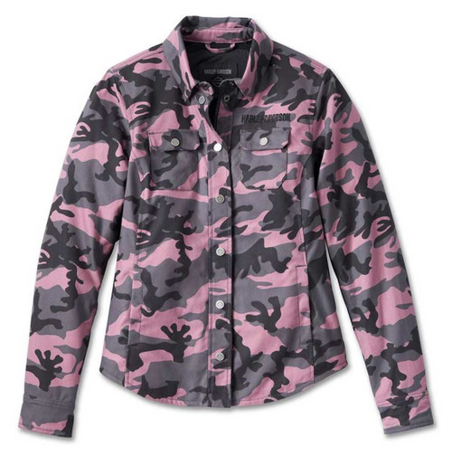 Harley-Davidson® Women's Operative Riding Shirt Jacket Camo 97212-23VW