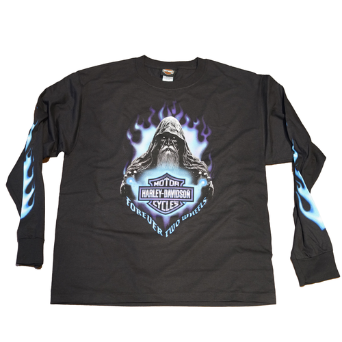 【IONSEOUL】Harley Davidson Mine 555 Long Sleeve 4JH573 Men - Long Sleeve - T-Shirt - Sturgis Harley-Davidson