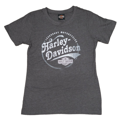 Sturgis Harley-Davidson® Women's Spun Iron Grey Short Sleeve T-Shirt