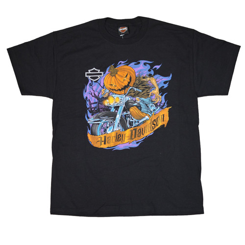 Sturgis Harley-Davidson® Men's Pumpkin Ride Black Short Sleeve T-Shirt Sturgis Harley-Davidson® Men's Pumpkin Ride Black Short Sleeve T-Shirt
