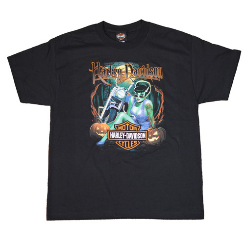 Sturgis Harley-Davidson® Men's Pumpkin Queen Black Short Sleeve T-Shirt Sturgis Harley-Davidson® Men's Pumpkin Queen Black Short Sleeve T-Shirt