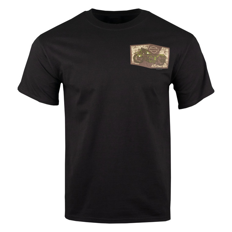 Sturgis Harley-Davidson® Men's Freedom Patch Black Short Sleeve T-Shirt