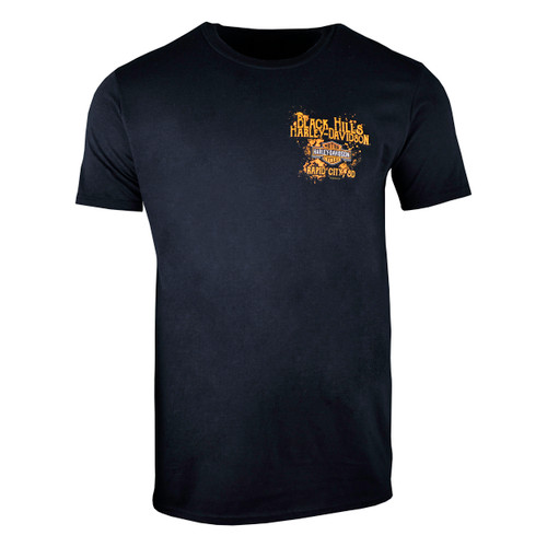 Black Hills Harley-Davidson® Men's Miner Skull Black Short Sleeve T ...