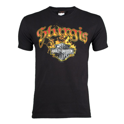 Sturgis Harley-Davidson® Men's Skull Edgy Black Short Sleeve