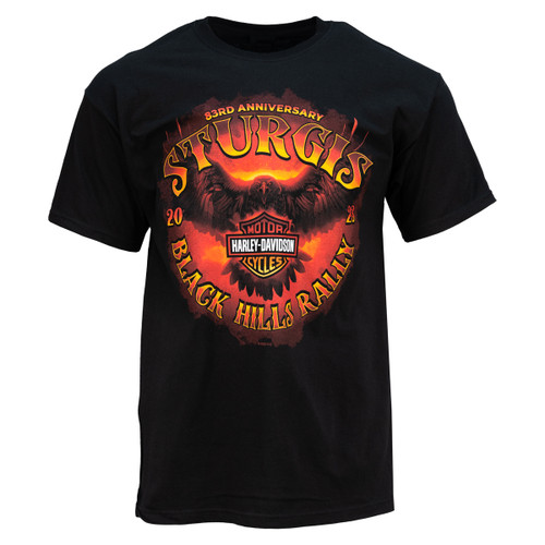 2023 Sturgis Harley-Davidson® Men's 83rd Rally Embers Black T-Shirt
