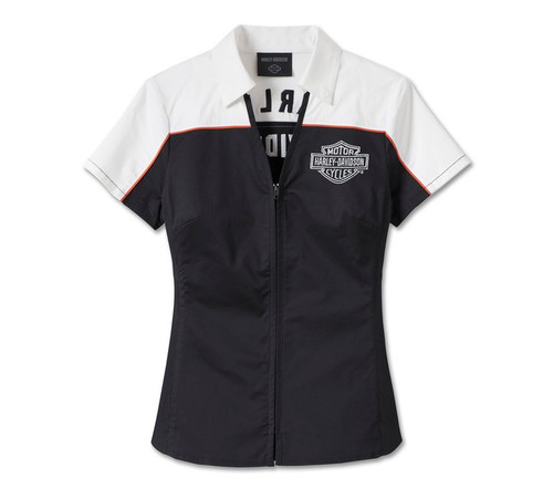 Harley-Davidson® Women's Elemental Zip Front Shirt 99024
