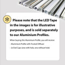 Plaster-In Wide Aluminium Profile With Clip-In Frosted Diffuser 2m