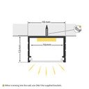 Classic Wide Aluminium Profile With Slide-In Frosted Diffuser 1m