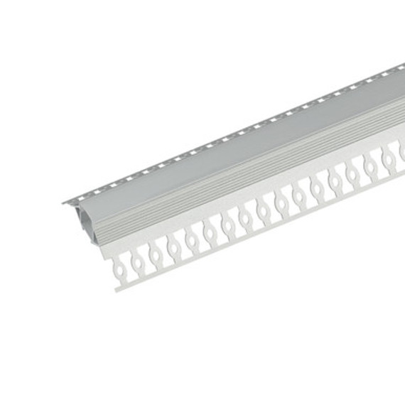 SlimPro Plaster-In Outer Corner Aluminium Profile 1m, Diffusers Available