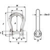Wichard Not Self-Locking Bow Shackle - 16mm Diameter - 5\/8" [01247]