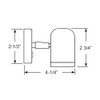 Scandvik LED 304 Stainless Steel LED Reading Light - 8-30V [19053P]