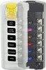 Blue Sea Systems 5035 ST Blade fuse block circuit positions close-up