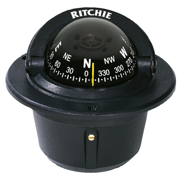 Ritchie F 50 Explorer Compass - Flush Mount - Black [F-50]