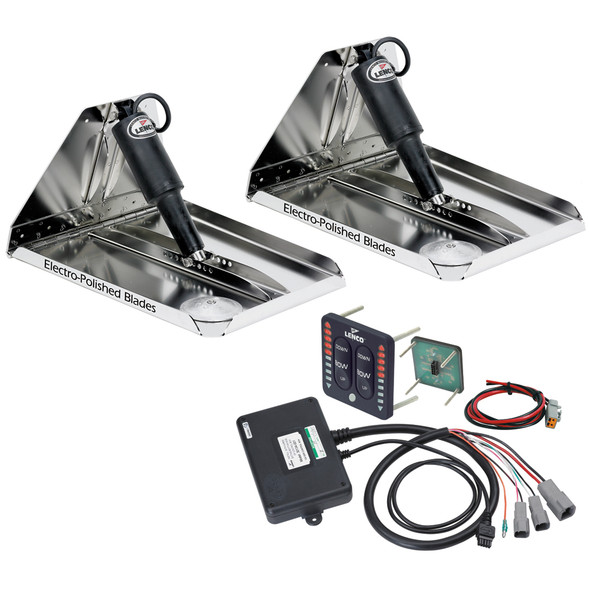 Lenco 18" x 14" Heavy Duty Performance Trim Tab Kit w/LED Indicator Switch Kit 12V [RT18X14HDI]