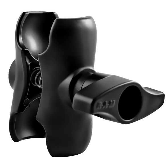 RAM Mount Double Socket Short Arm w\/Jam Nut f\/2.25" Base [RAM-D-201U-C-MI1]